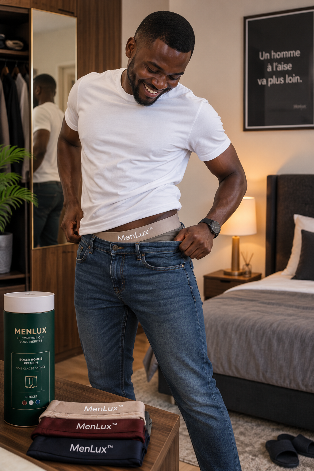MenLux™ —BOXER HOMME PREMIUM EN SOIE GLACÉE SATINÉE