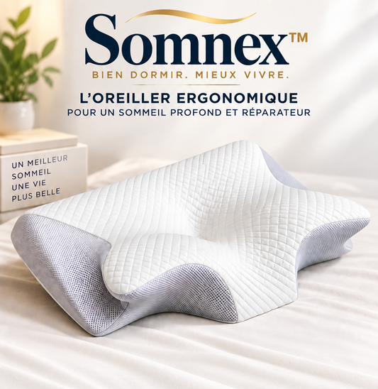 SOMNEX™-l'oreiller ergonomique pour les nuits plus confortable