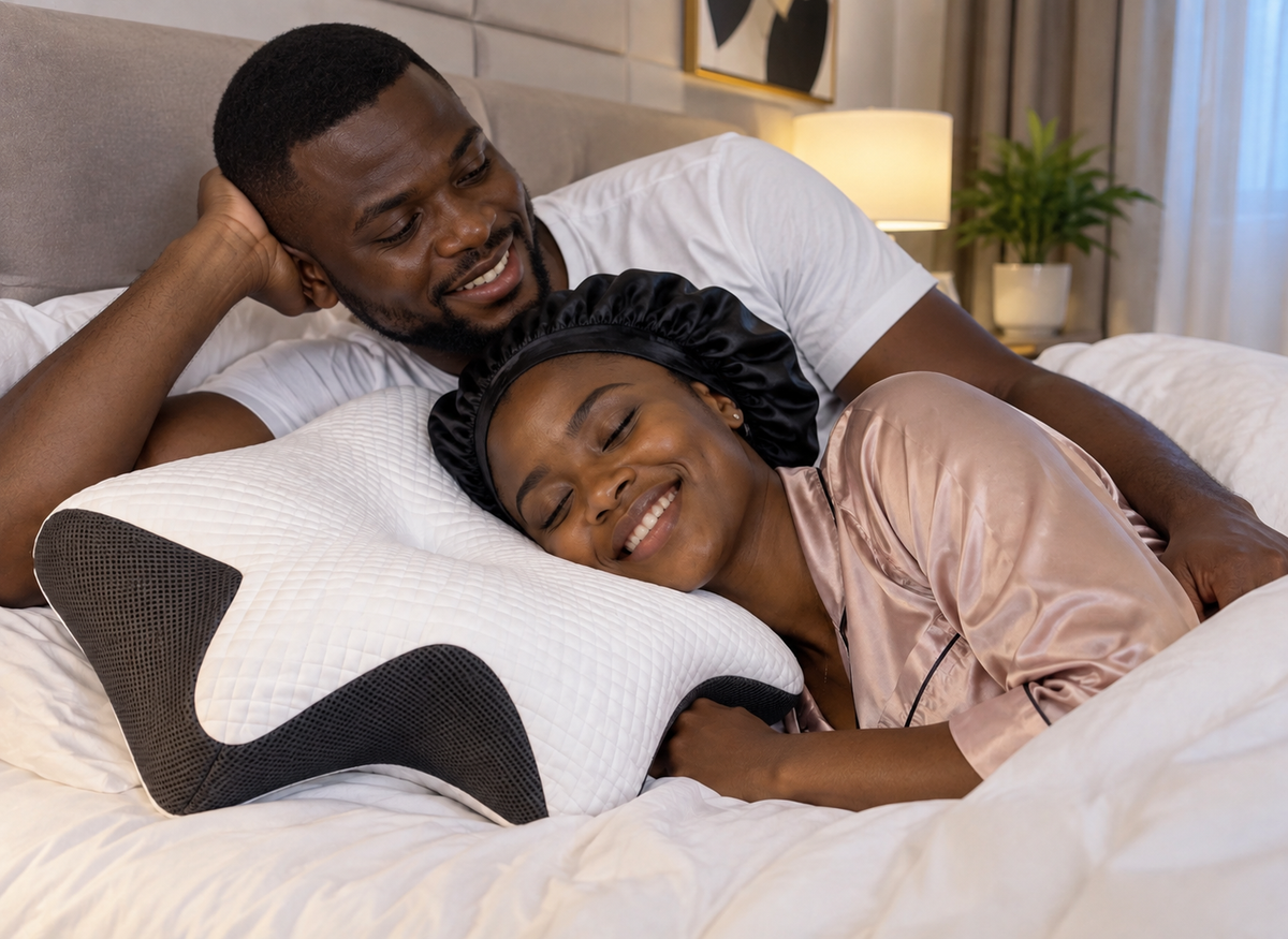 SOMNEXâą-l'oreiller ergonomique pour les nuits plus confortable