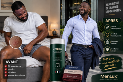 MenLux™ —BOXER HOMME PREMIUM EN SOIE GLACÉE SATINÉE